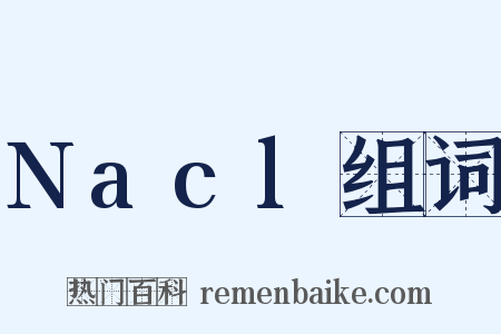 Nacl组词是什么意思的图片